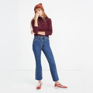 Madewell Rigid Demi-Boot Crop Jeans in MacGill Wash NWT K2387 Size 25‎